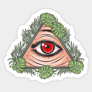 Red Eye Sticker